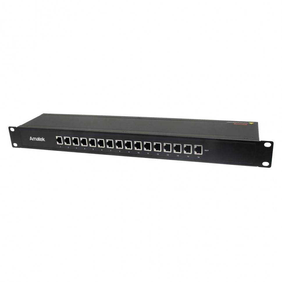 AN-PSPG16A - устройство грозозащиты на 16 портов Ethernet 1000Мбит/с с PoE
