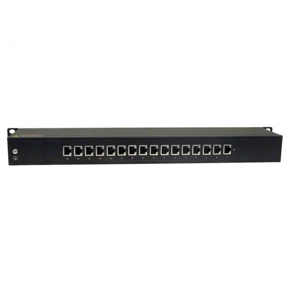 AN-PSPG16A - устройство грозозащиты на 16 портов Ethernet 1000Мбит/с с PoE