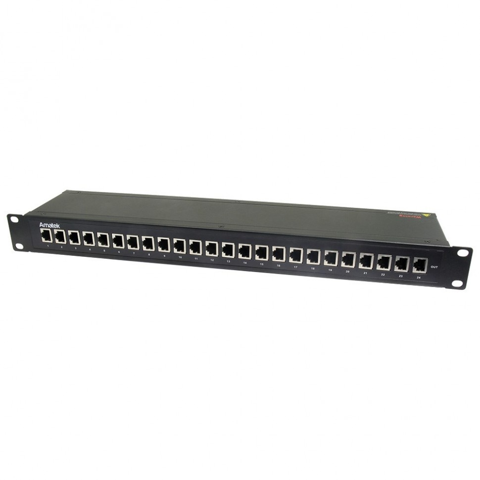 AN-PSPG24A - устройство грозозащиты на 24 порта Ethernet 1000Мбит/с с PoE