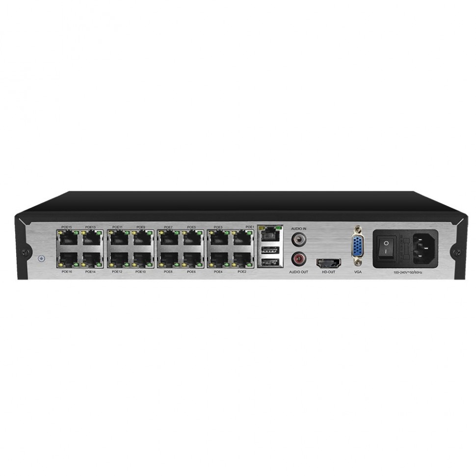AR-N1641F - сетевой IP видеорегистратор (NVR), 16 портов PoE (до 8 Мп)