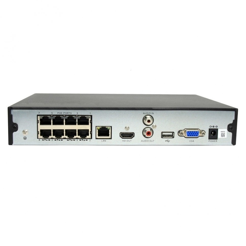 AR-N1642FP/8P - сетевой IP видеорегистратор (NVR), 8 портов PoE (до 12Мп)
