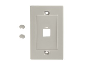 Накладка для внутренней розетки RJ45 / 1 порт / белая