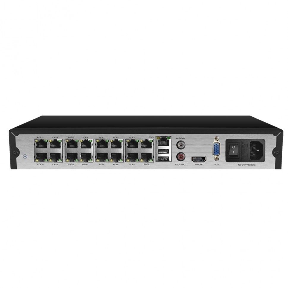 AR-N1641F - сетевой IP видеорегистратор (NVR), 16 портов PoE (до 8 Мп)