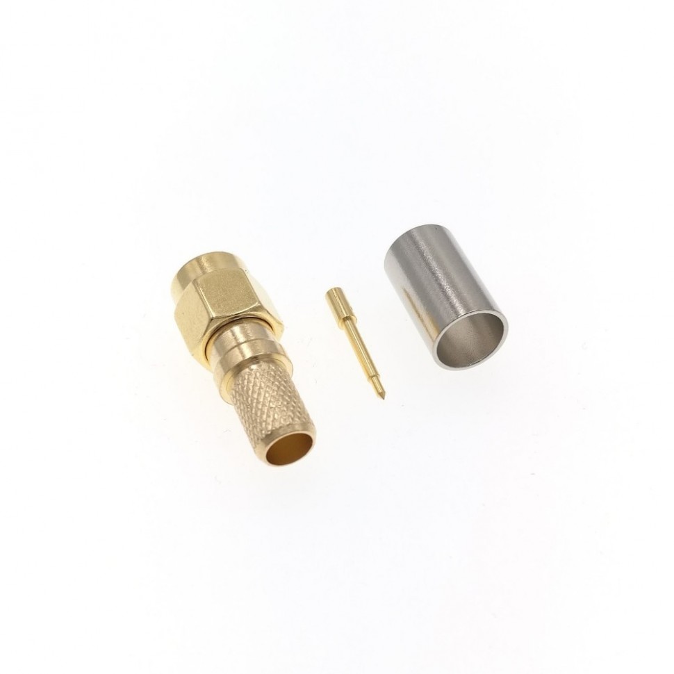 ВЧ-разъём SMA(male) обжимной под кабель RG-8X/LMR240