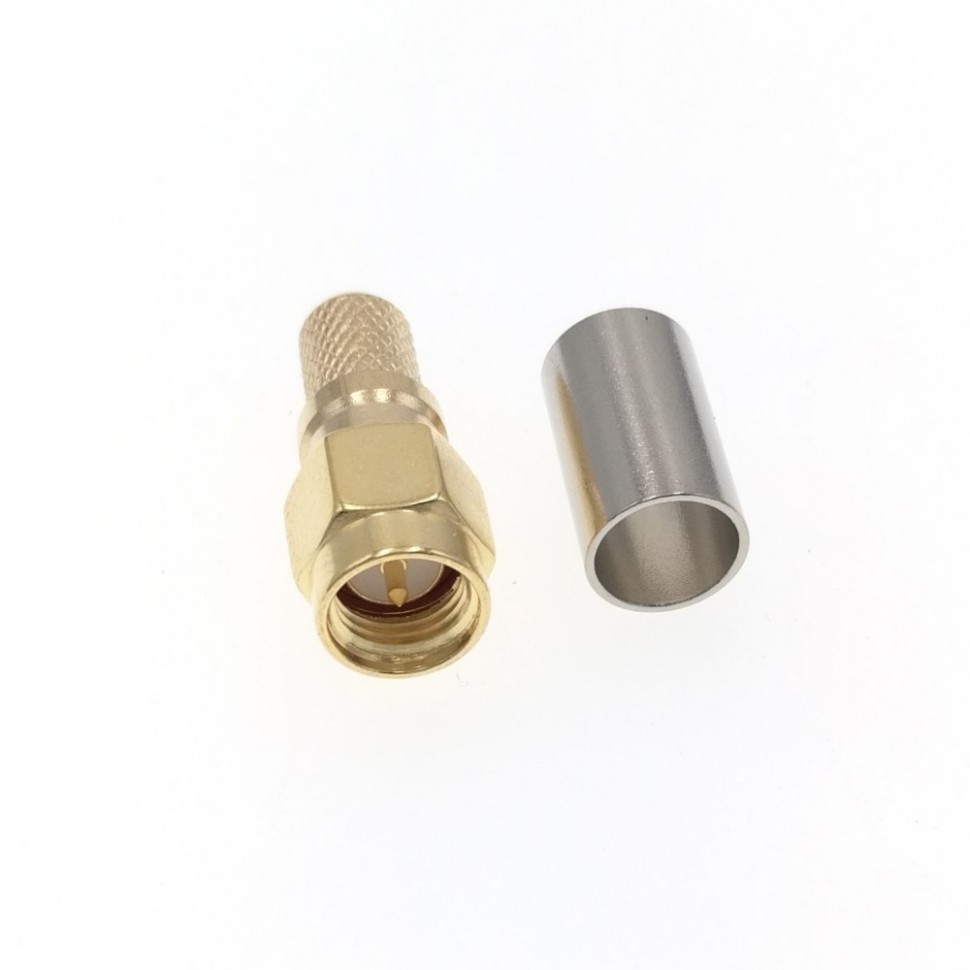 ВЧ-разъём SMA(male) обжимной под кабель RG-8X/LMR240