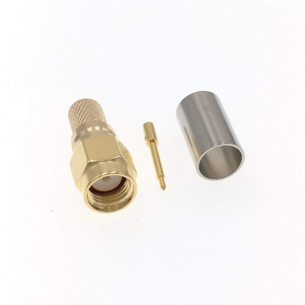 ВЧ-разъём SMA(male) обжимной под кабель RG-8X/LMR240