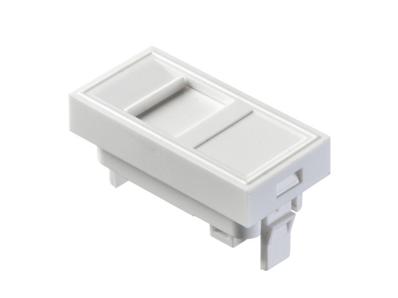 Вставка 45х22,5мм со шторкой для Кейстоуна RJ11, RJ45 SB