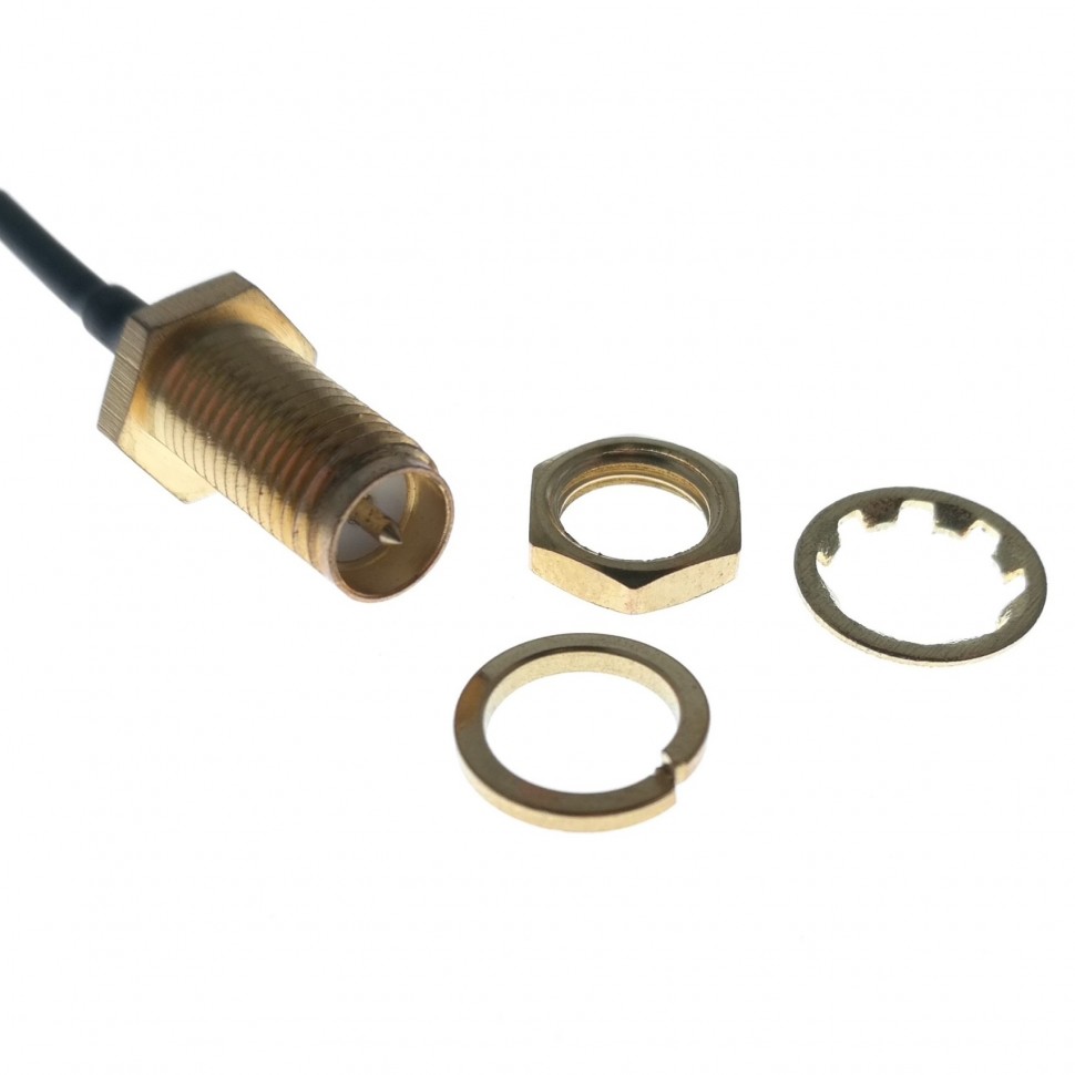 Адаптер для модема (пигтейл) IPEX4(MHF4)-RP-SMA(female) кабель RF0,81 15см.