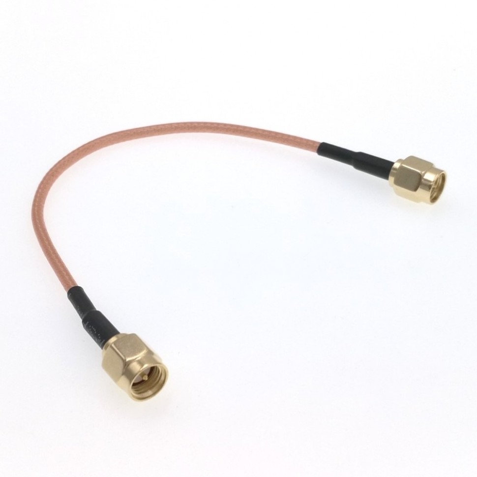 Адаптер для модема (пигтейл) SMA(male)-SMA(male) кабель RG316 30см.