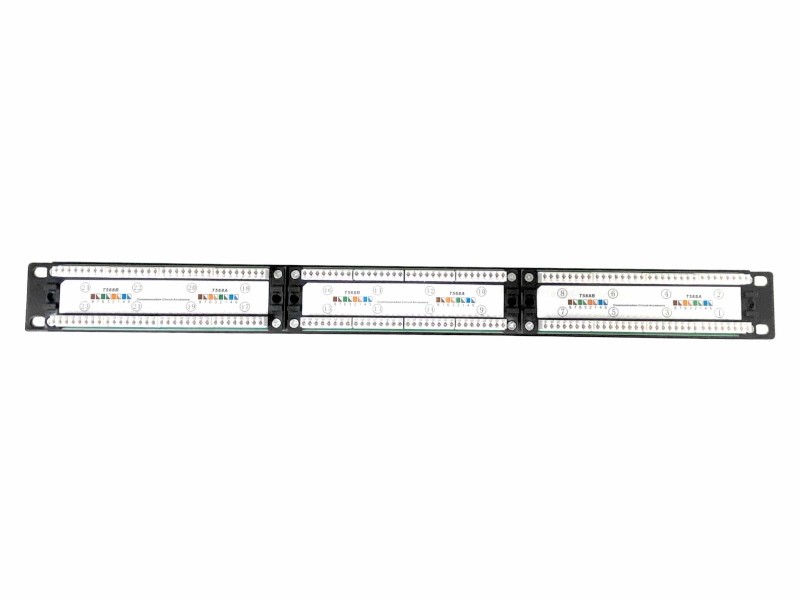 Патч-панель UTP, 19, 24 порта RJ45, cat.5e, 1U, Dual Type с индикацией портов