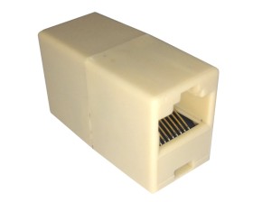 Соединительный модуль RJ45(8p8c) на RJ45(8p8c) прямой контакт, бежевый NETKO Optima Bronze