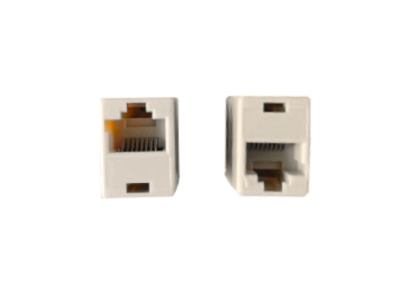 Соединительный модуль RJ45(8p8c) на RJ45(8p8c) прямой контакт, бежевый NETKO Optima Bronze