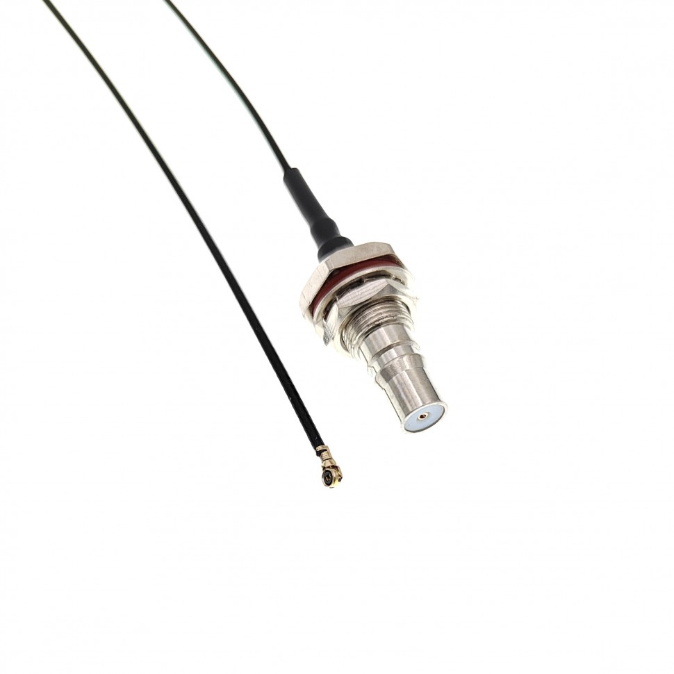 Адаптер для модема (пигтейл) IPEX4(MHF4)-QMA(female) кабель RF1.13 15см.