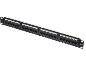 Патч-панель UTP, 19, 24 порта RJ45, cat.5е, 1U, Dual Type, NETKO Expert CKC