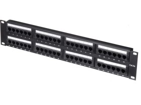 Патч-панель UTP, 19, 48 портов RJ45, cat.5е, 2U, Dual Type, L