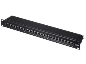 Патч-панель FTP, 19, 24 порта RJ45, cat.5е, 1U, Dual Type, черная, NETKO Expert