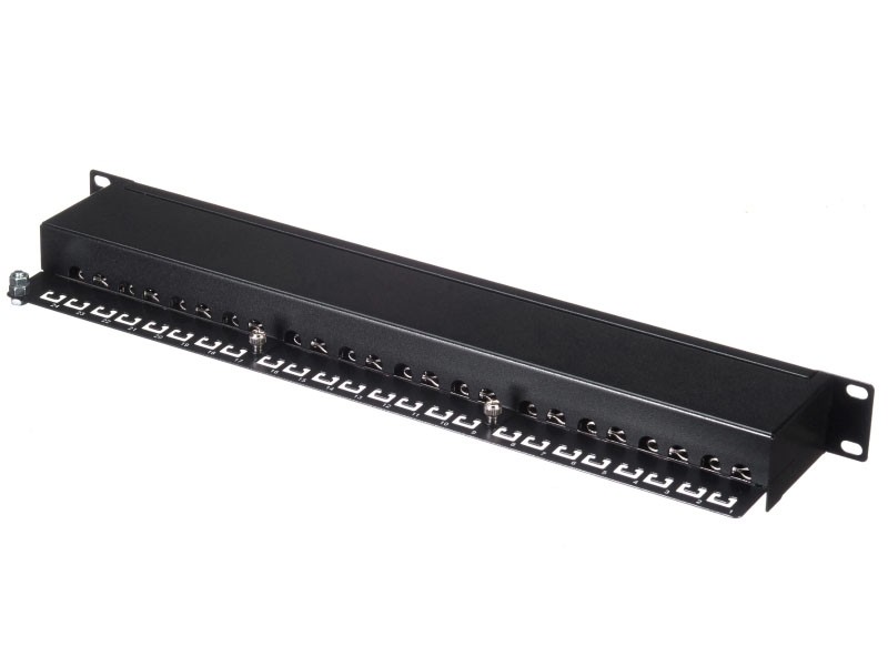 Патч-панель FTP, 19, 24 порта RJ45, cat.5е, 1U, Dual Type, черная, NETKO Expert