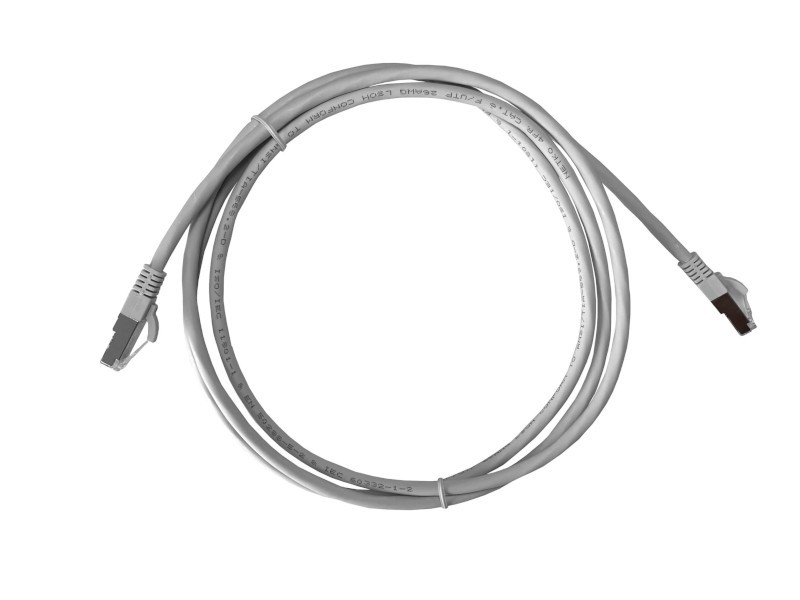 Патч-корд FTP4 cat.6, 2.0м, литой коннектор, серый, LSZH, NETKO Expert CKC