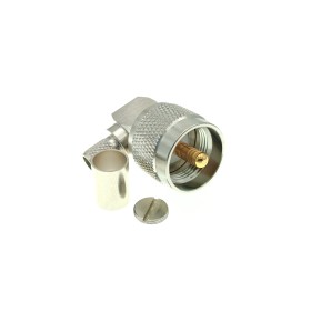 ВЧ-разъём UHF(male) PL259 угловой обжимной под кабель 5D-FB