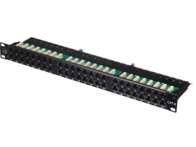 Патч-панель UTP, 19, 48 портов RJ45, cat.6, 1U, Dual Type IDC, NETKO Expert CKC