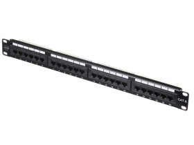 Патч-панель UTP, 19, 24 порта RJ45, cat.6, 1U, Dual Type, NETKO Expert CKC
