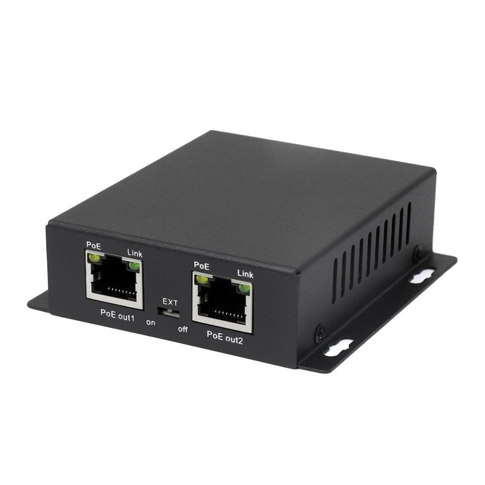 AN-PE2 - PoE удлинитель Ethernet на 2 выхода, 100 Мбит/с