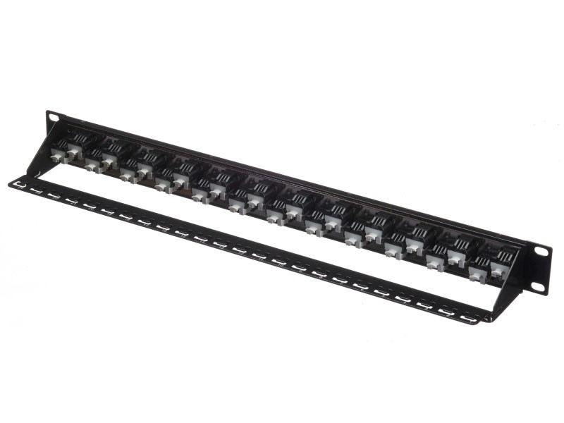 Патч-панель UTP, 19, 24 порта RJ45, cat.6а, 1U, Dual Type IDC, NETKO Expert СКС