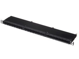 Патч-панель FTP, 19, 24 порта RJ45, cat.6а, 0,5U, Dual Type IDC, NETKO Expert СКС