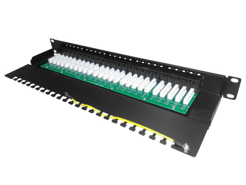 Патч-панель телефонная UTP, 19, 50 портов RJ45, cat.3, 1U, Krone Type, SB