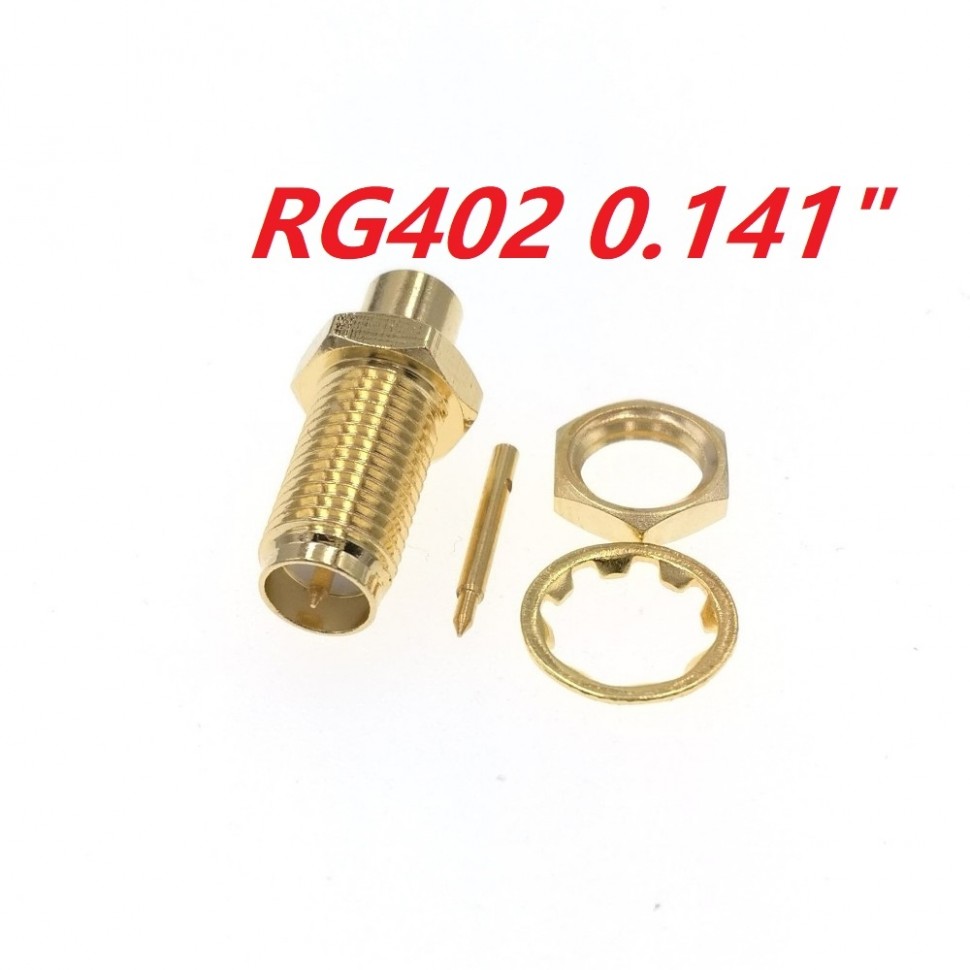 ВЧ-разъём RP-SMA(female) под пайку RG-402