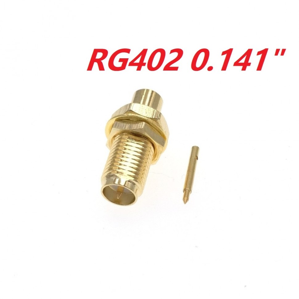 ВЧ-разъём RP-SMA(female) под пайку RG-402