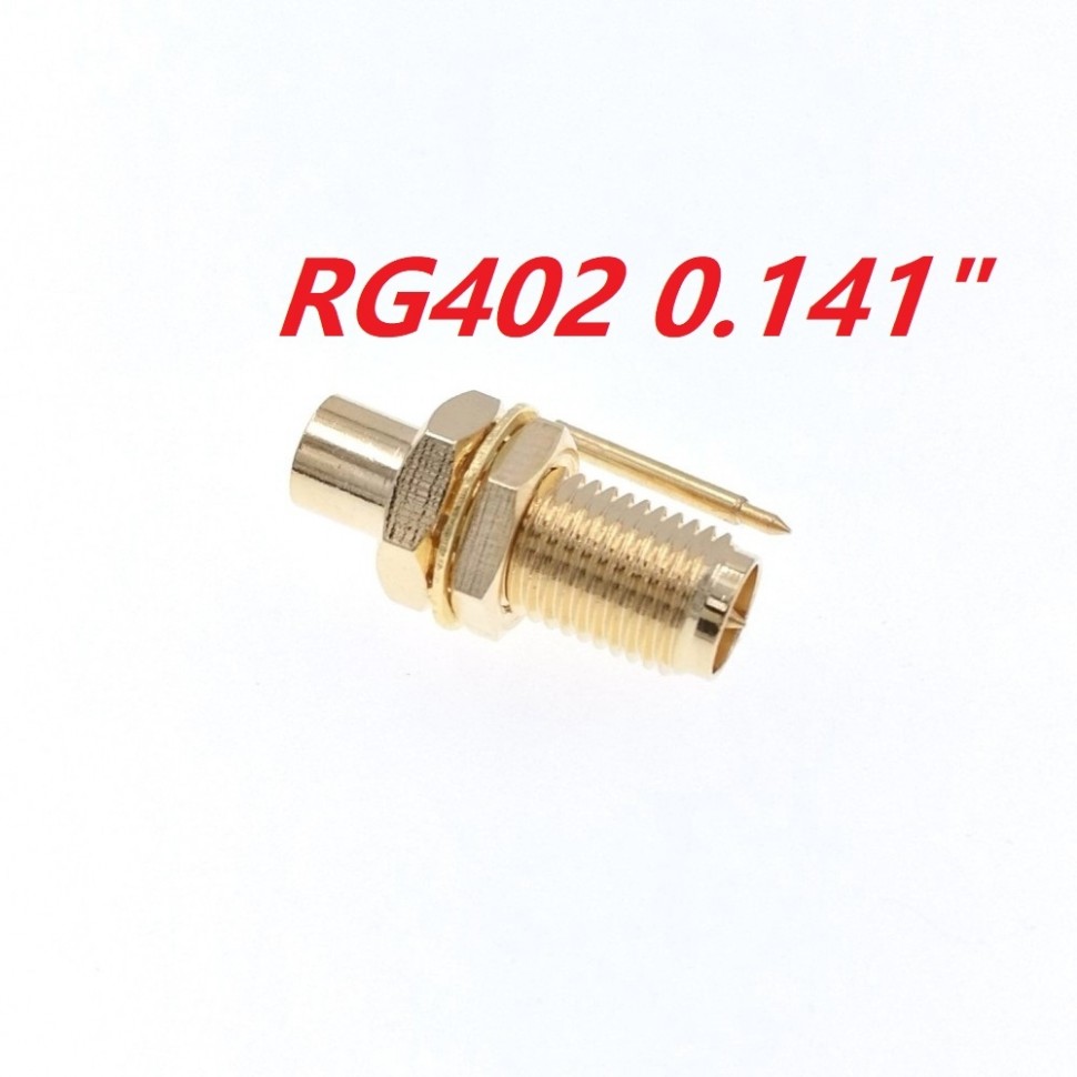 ВЧ-разъём RP-SMA(female) под пайку RG-402