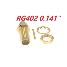 ВЧ-разъём SMA(female) под пайку RG-402