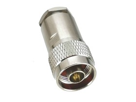 ВЧ-разъём N(male) прижимной под кабель 8D-FB