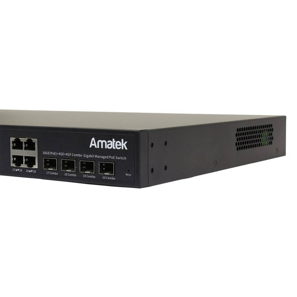 AN-SGM20P16A - 20-портовый гигабитный управляемый L2+ коммутатор с PoE до 300Вт