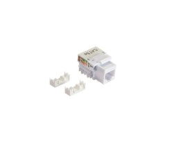 Модуль Keystone неэкранированный, RJ45, cat.5e, 90°, 110/Krone тип, универсальный, белый