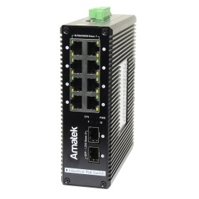 AN-SXGM10P8A - промышленный 10-портовый управляемый гигабитный L2+ коммутатор с PoE до 240Вт