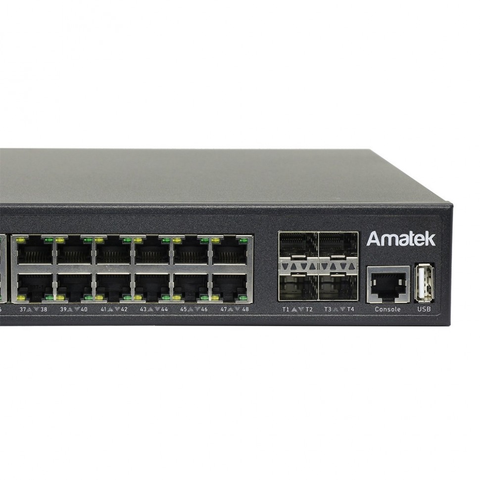 AN-SGM52P48 - 52-портовый 10 гигабитный управляемый L3 коммутатор с PoE до 800Вт