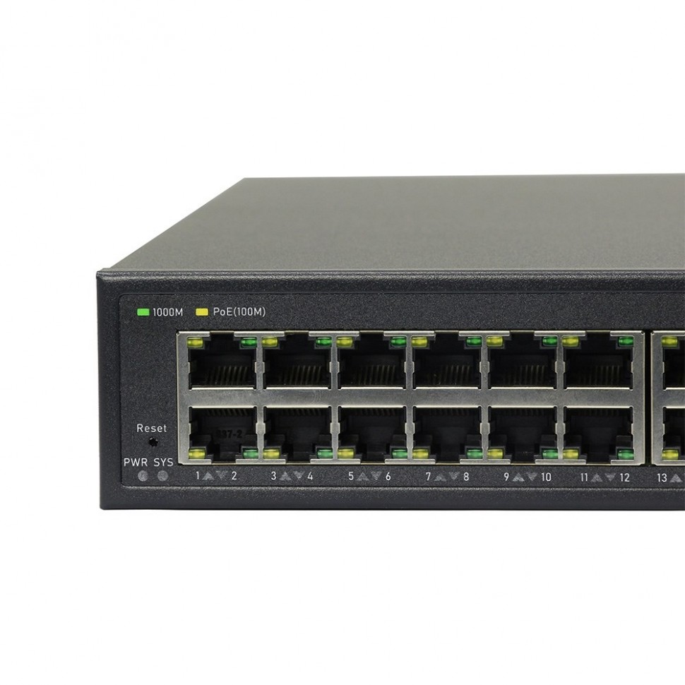 AN-SGM52P48 - 52-портовый 10 гигабитный управляемый L3 коммутатор с PoE до 800Вт