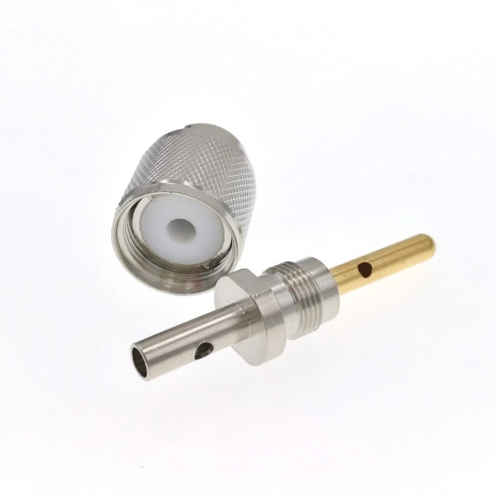 ВЧ-разъём UHF(male)PL259 под пайку RG-405