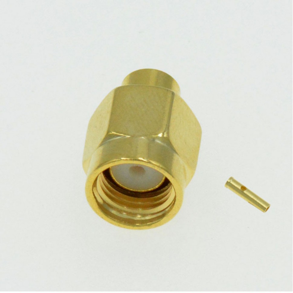ВЧ-разъём RP-SMA(male) под пайку RG-402