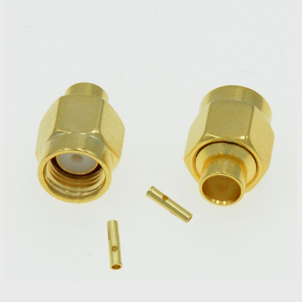 ВЧ-разъём RP-SMA(male) под пайку RG-402
