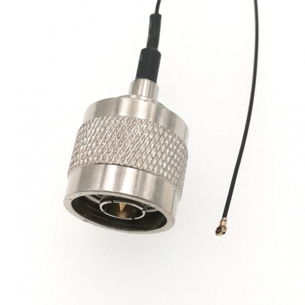 Адаптер для модема (пигтейл) IPEX4(MHF4)-N(male) кабель RF0,81 30см.